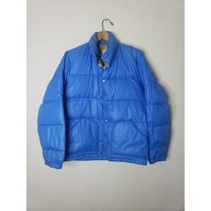 Vintage 70s 80s Sierra Designs Blue Down Gorpcore Puffer Jacket SIZE SMALL